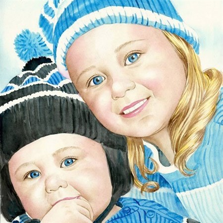 Hand Painted Watercolor from Photos - myDaVinci